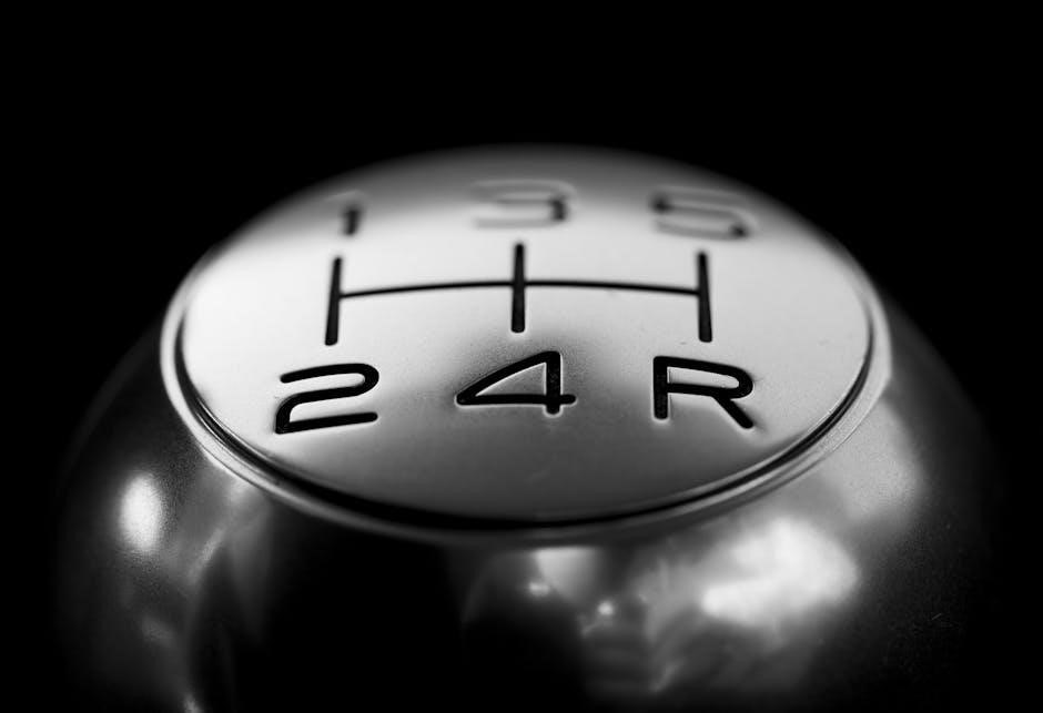 6 speed manual shift knob